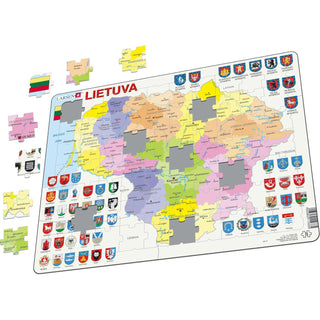 Litauen Politisk Kart