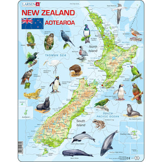 New Zealand Physical Map