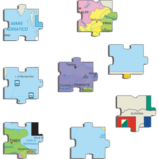 Italy, Political Map Puzzle