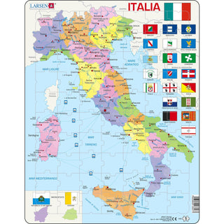 Italy, Political Map Puzzle