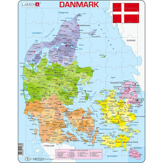 Danmark Politisk Kart