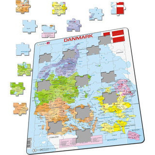 Danmark Politisk Kart