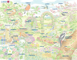 Hagefugler og blomster