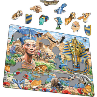 Sfinksen og pyramidene, egyptisk dyreliv, Nefertiti og Tutankhamon