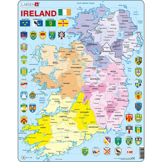 Irland Politisk Kart