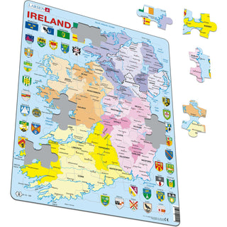 Irland Politisk Kart