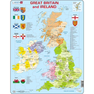 Storbritannia og Irland, politisk kart