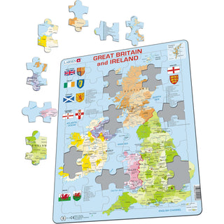 Storbritannia og Irland, politisk kart