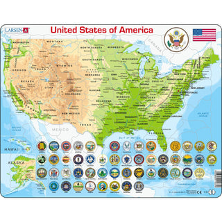 United States of America Physical Map