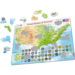 United States of America Physical Map