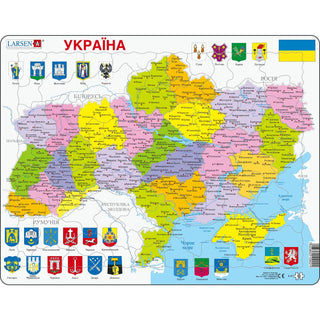 Ukraina politisk kart