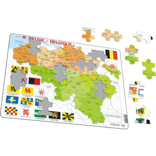 Belgia politisk kart