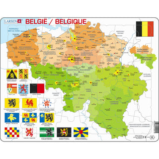 Belgia politisk kart