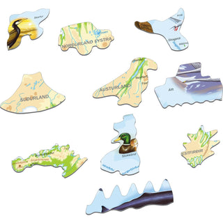 Island, topografisk kart