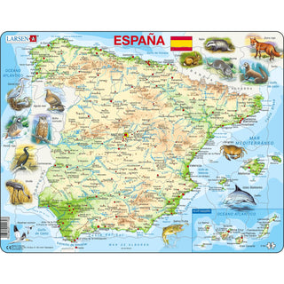 Spain Physical Map