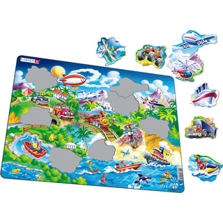 Biler, båter, tog og fly