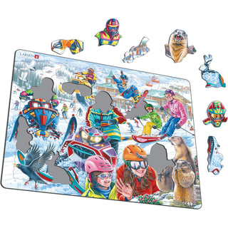 Murmeldyr, raske snøscootere og flyvende snowboardere