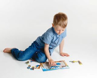 Traktor og gravemaskin